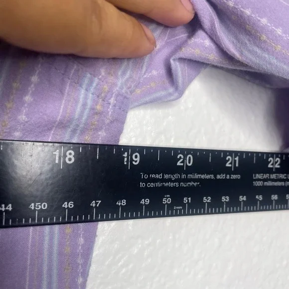 The North Face Womens 3/4 Sleeve Striped Button Down Shirt Purple Medium M - Picture 5 of 15